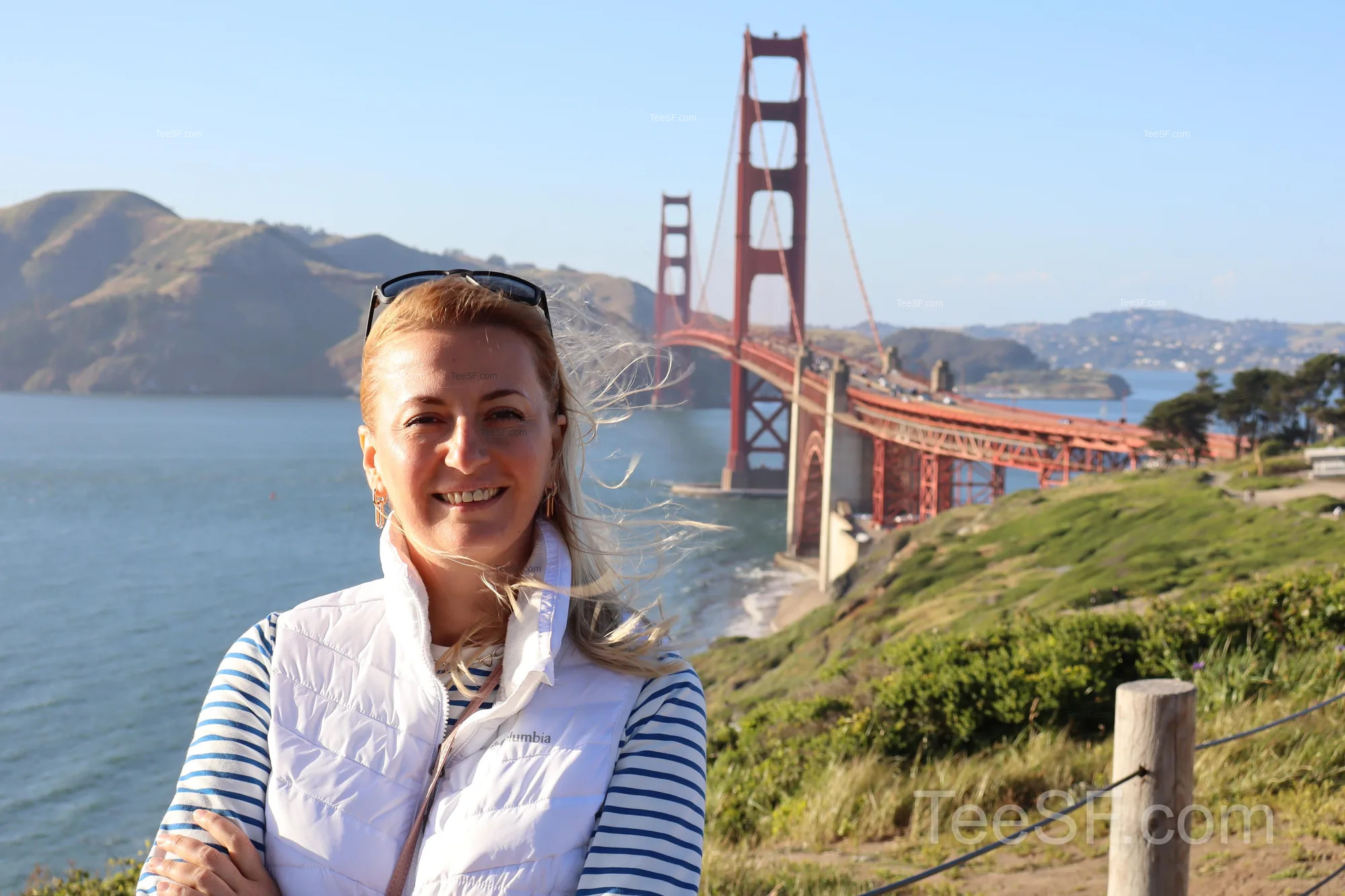 golden Gate Bridge Overlook Portrait during a Stripe Sessions 2026 visit in San Francisco.